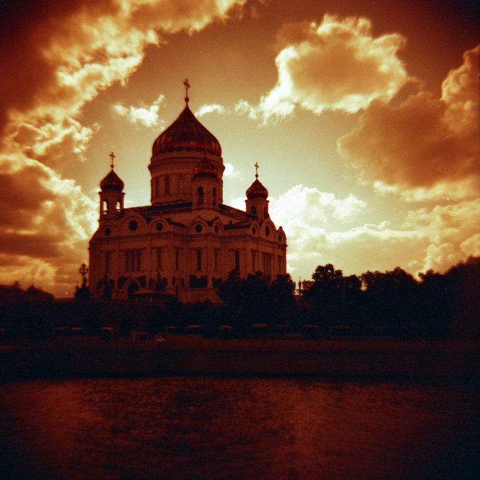 Lomo Redscale, Москва, Храм Христа Спасителя, 2016