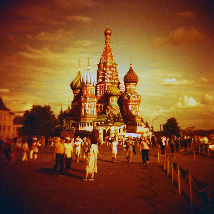 Lomo Redscale, Москва, Собор Василия Блаженного, 2016